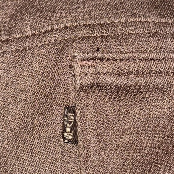 Levis Mens Brown Straight-Leg Pants  Size 30 - Picture 3 of 7